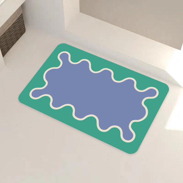 Coral Bath Mat in Ocean