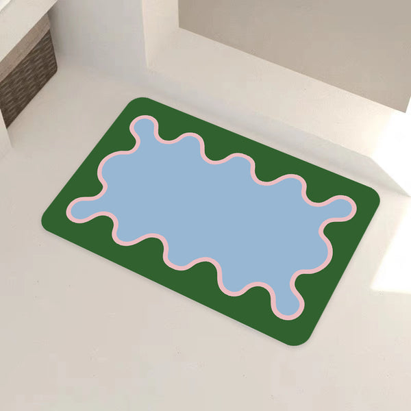 Coral Bath Mat in Lake