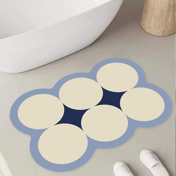 Ice Cream Bath Mat in Blueberry