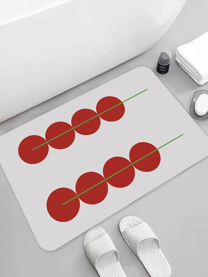 Tomatos on Sticks Bath Mat