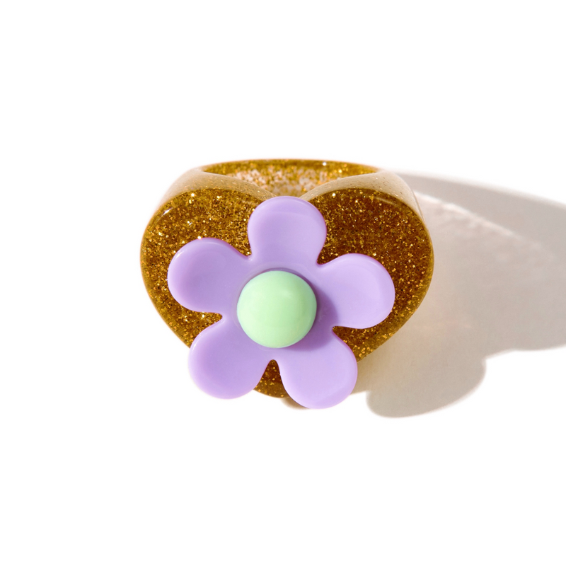 Flower Candy Ring in Melon