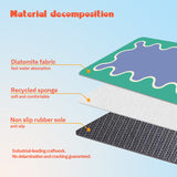 Coral Bath Mat in Ocean