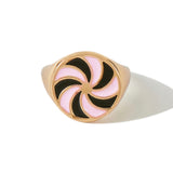 Danish Cookie Ring in Rose Cream
