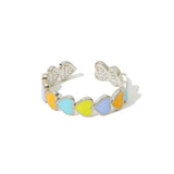 Chain of Hearts Ring in Macarone