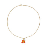 Flower Child Necklace in Orange