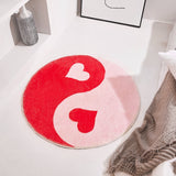 Ying Yang Rug in Cherry