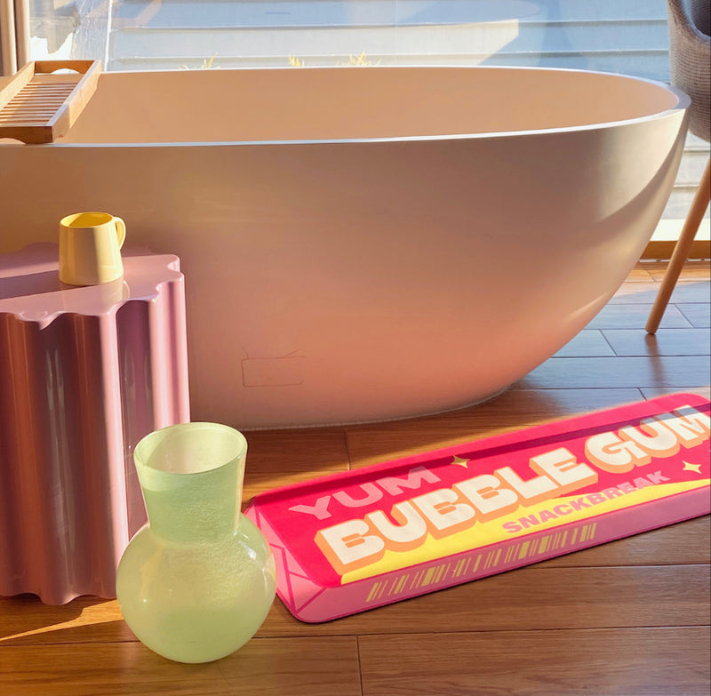 Bubble Gum Innovative Quick Dry Bath Mat